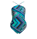 Vivara Print Cross-Strap Swimsuit