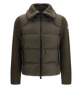 Padded Wool Zip-Up Cardigan