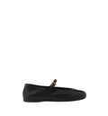 Black nappa ballet flats