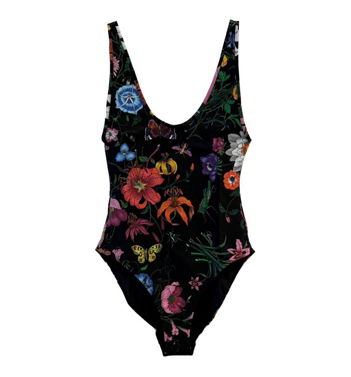 Printed sparkling jersey swimsuit
