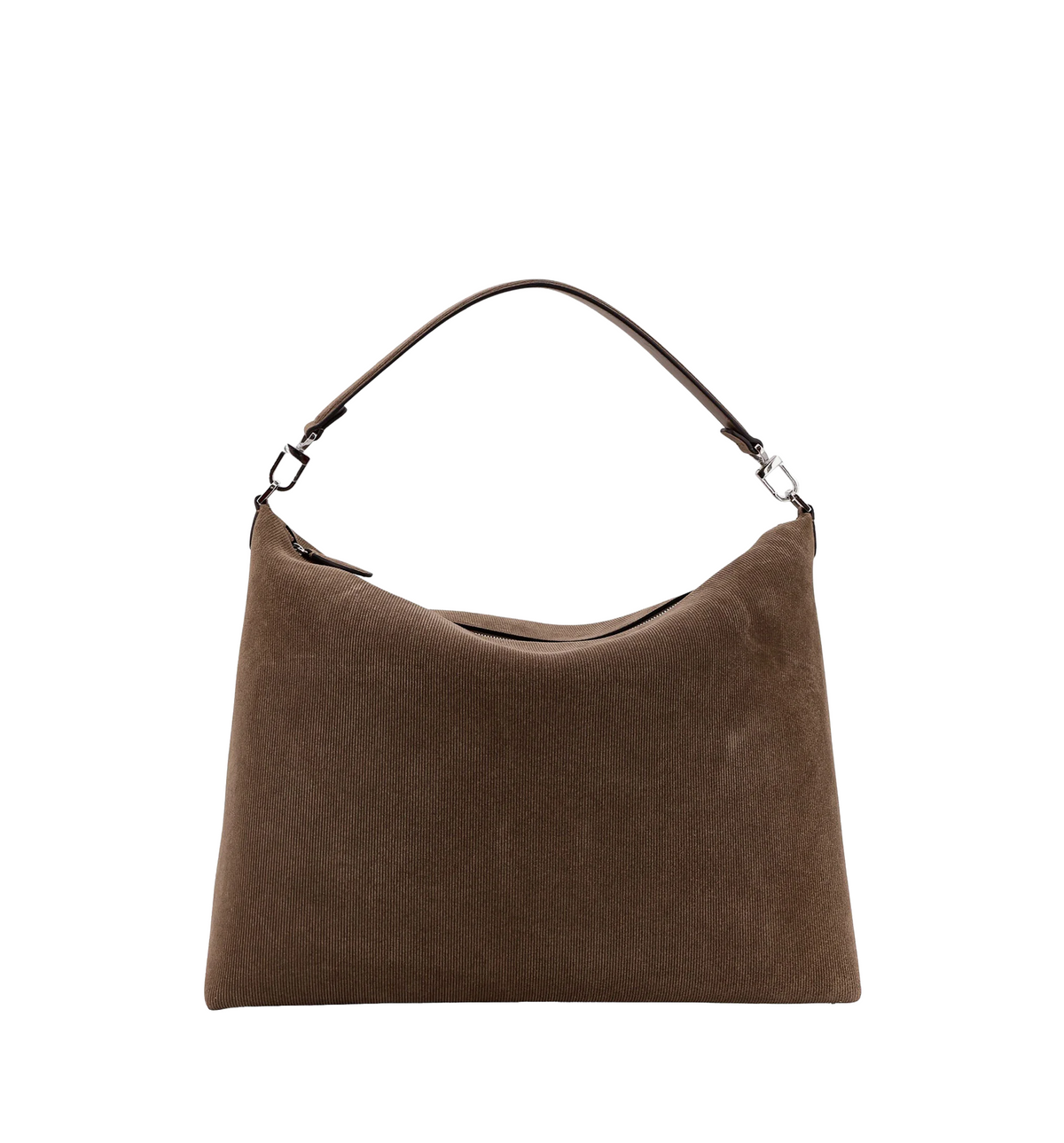 Bevel corduroy shoulder bag