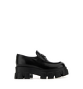 Brushed leather Monolith loafers