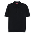 Silk cotton polo shirt