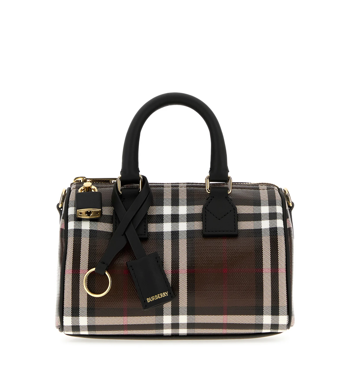 Check Bowling Mini Handbag
