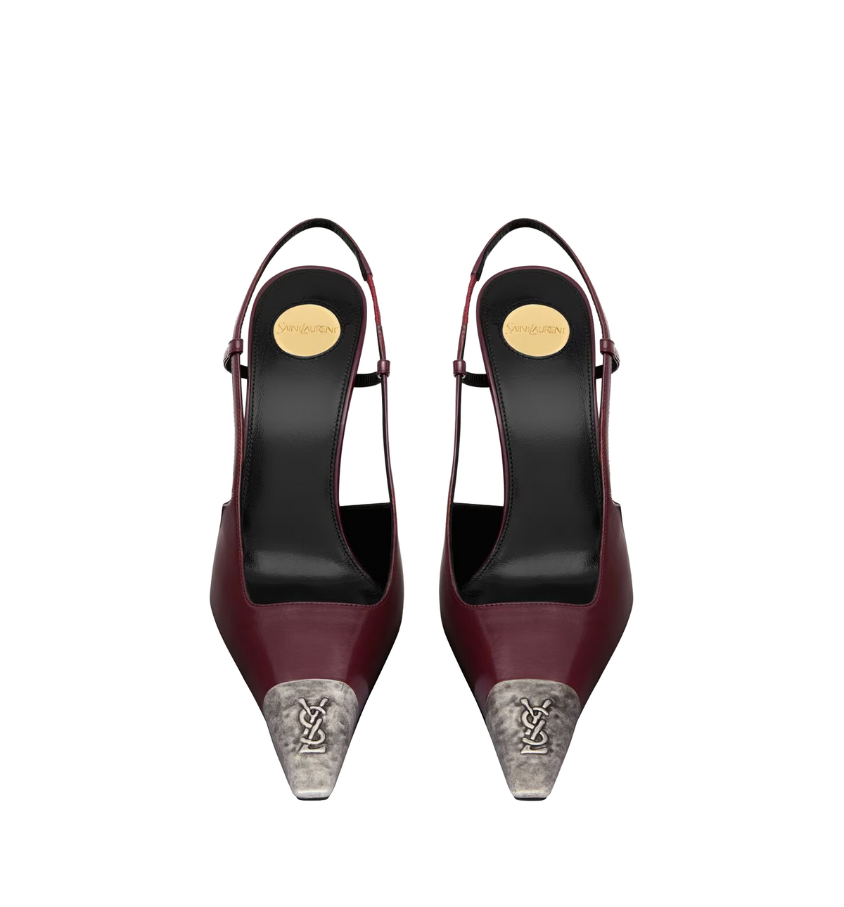 JEANNE slingback pumps in smooth leather