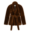Belted Shearling Blouson