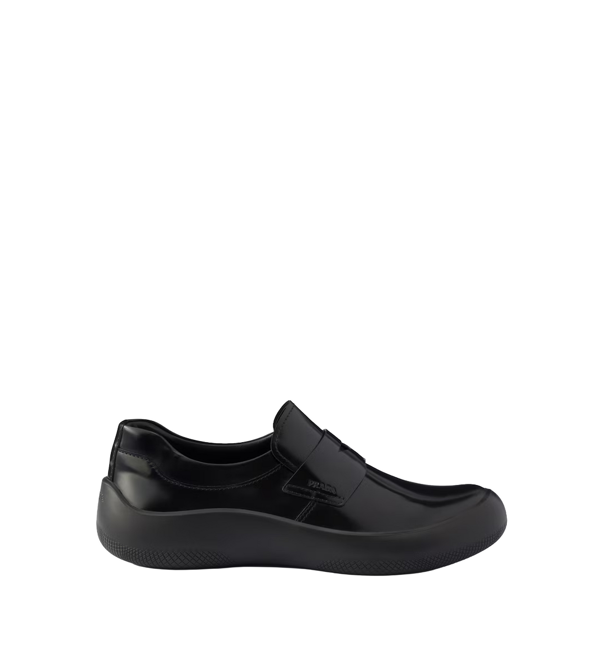 Brushed leather loafers