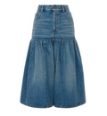 Lightweight cotton denim fabric skirt/trousers