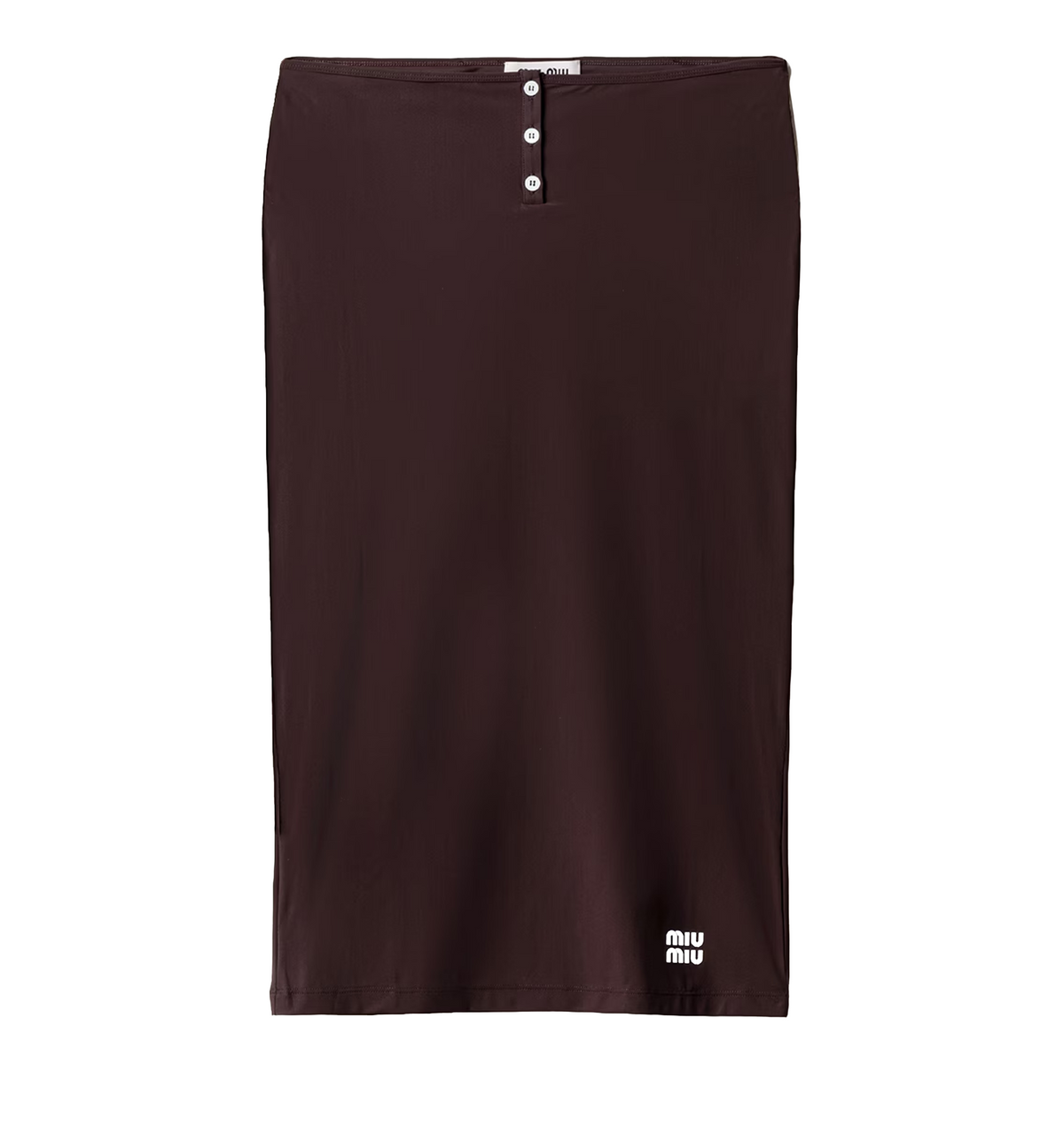 Stretch jersey skirt