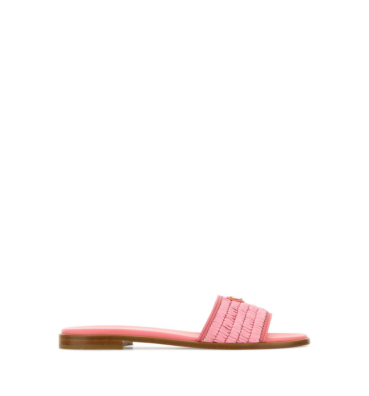Slippers in raffia