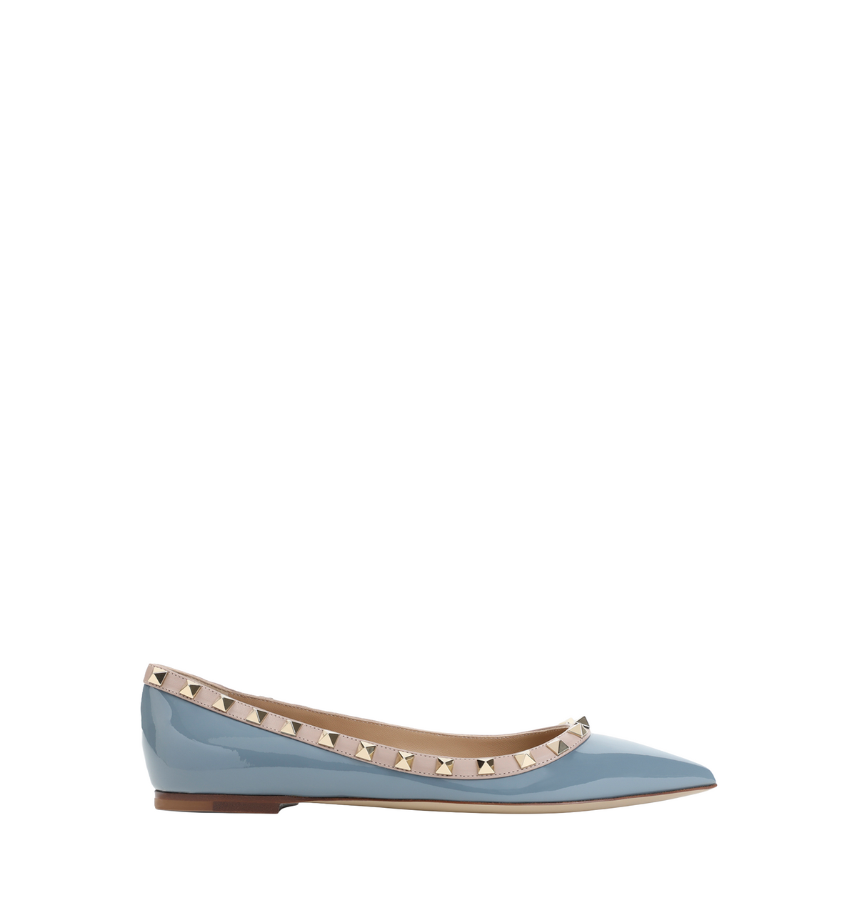 Patent Rockstud Ballet Flat