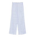 Geometric-pattern wide-leg trousers