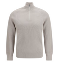 Cotton Sweater with a high neckline