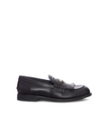 Brushed leather penny loafers