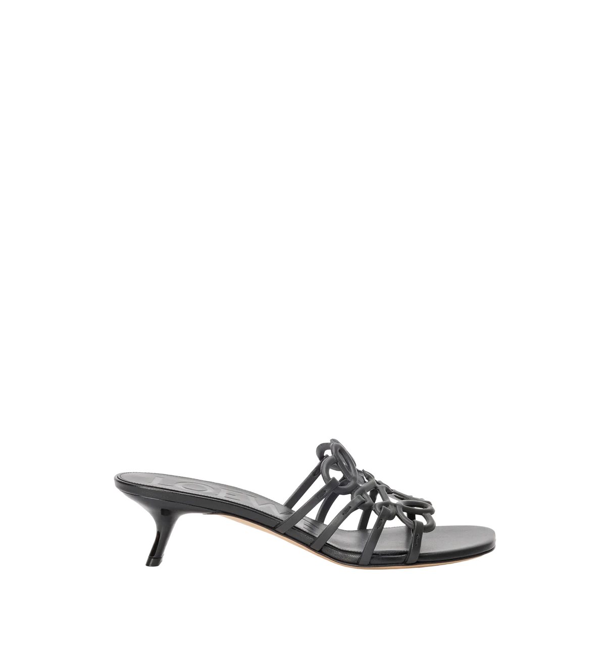 Petal Anagram slide in soft calfskin