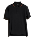 Cotton jersey piquet polo shirt