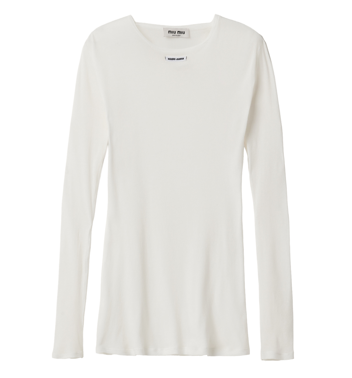 Ribbed knit jersey dress