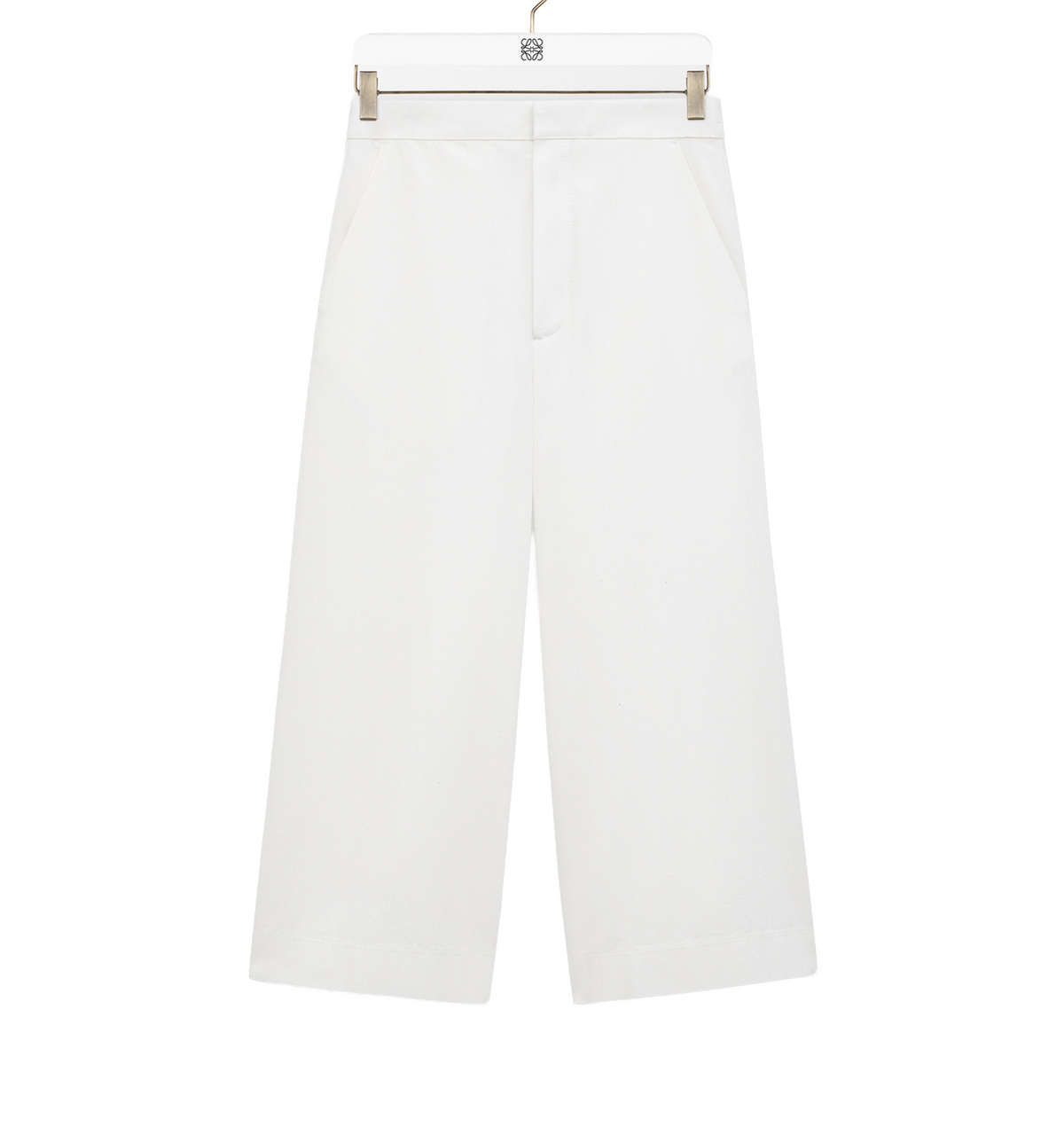 Cropped trousers in denim