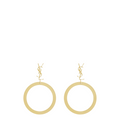 Cassandre Pendant Hoop Earrings