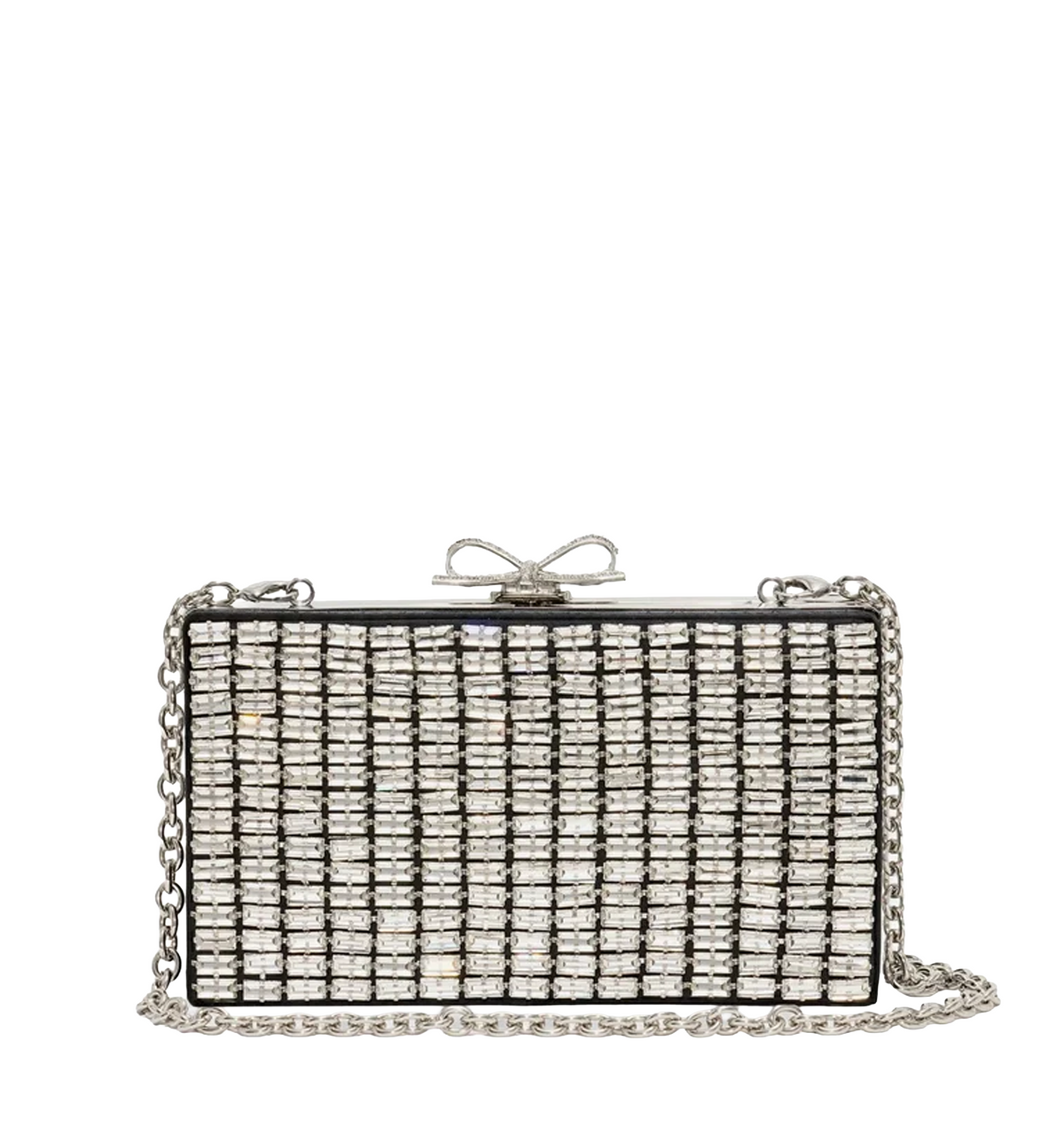 Clutch bag with crystals