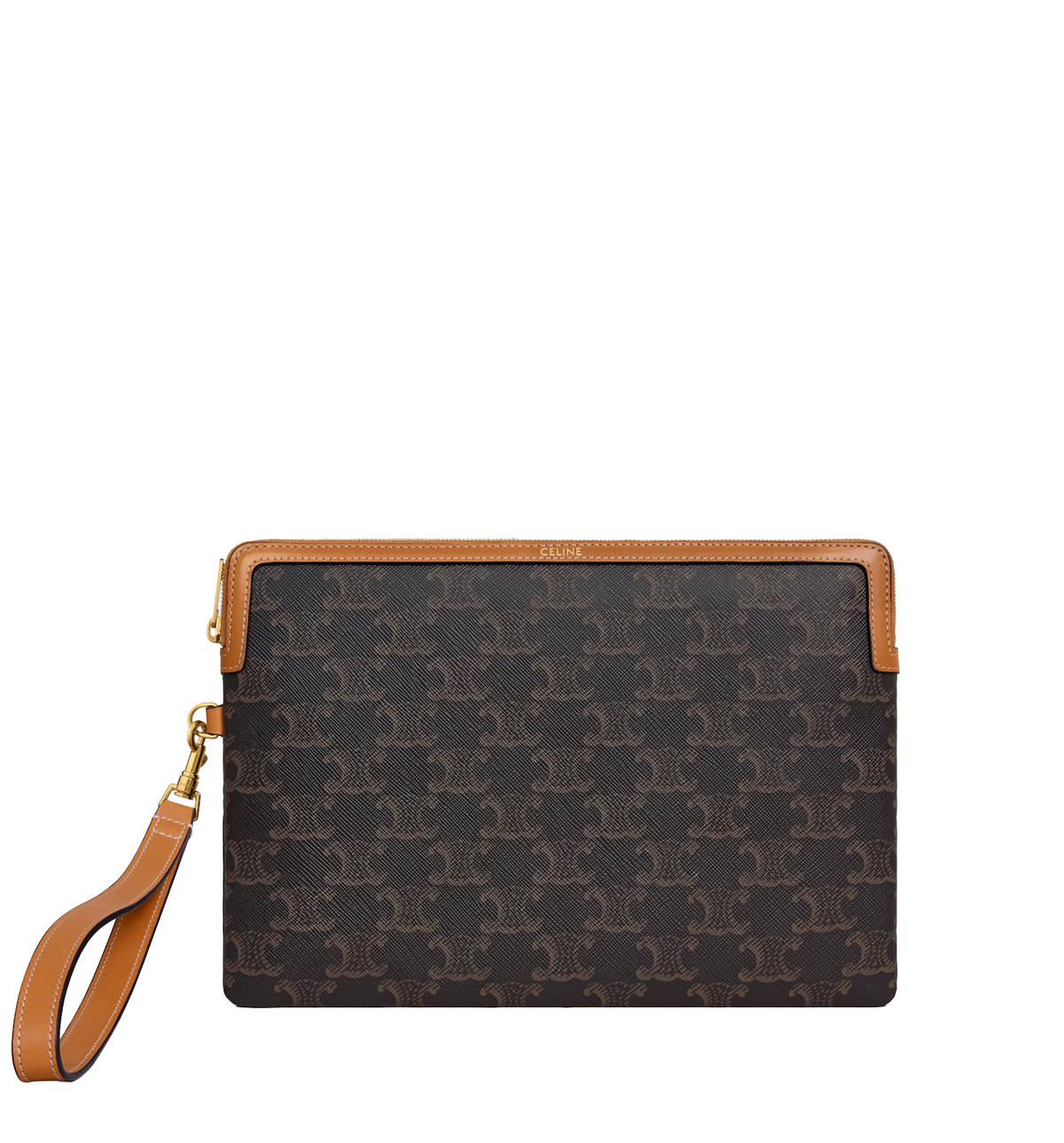 Small Pouch With Strap Cuir