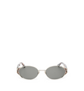 Tortoiseshell-effect Round-frame Sunglasses