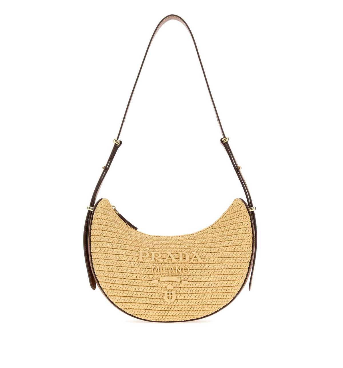 Arqué Small Crochet and Leather Bag