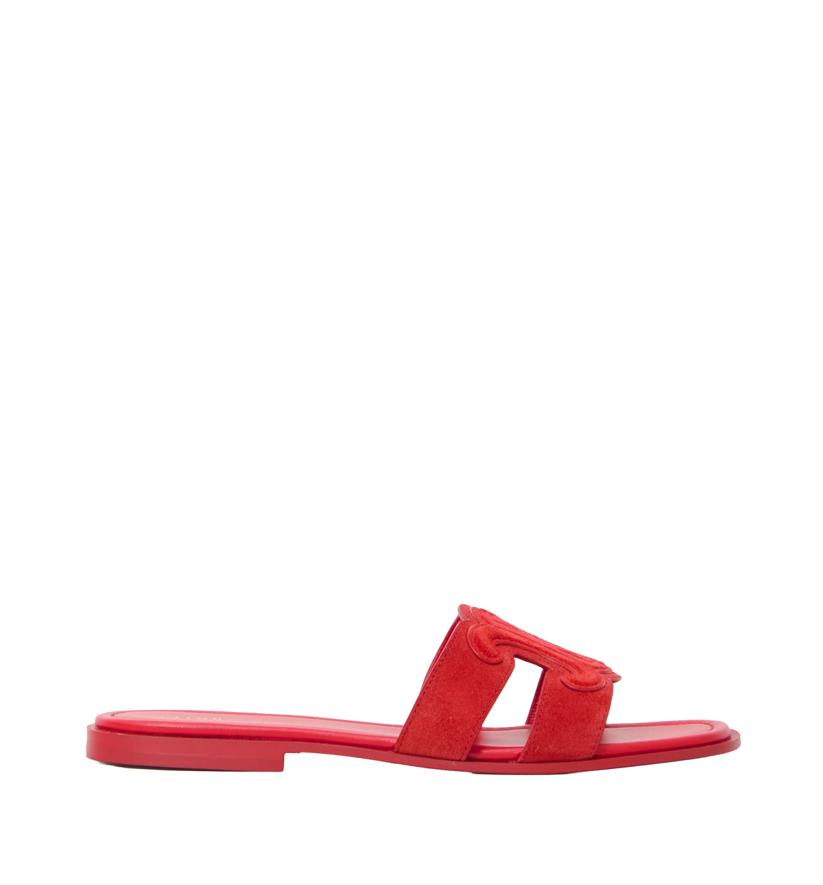 Marina mule in suede calfskin
