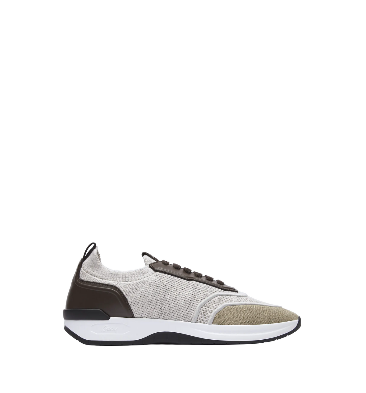 Linen and cotton knit sneakers