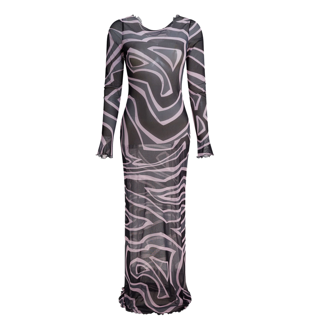 Labirinto Print Tulle Dress
