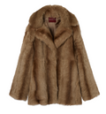 Degradé shearling coat