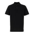 Black piquet polo shirt