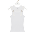 Tank top in stretch cotton