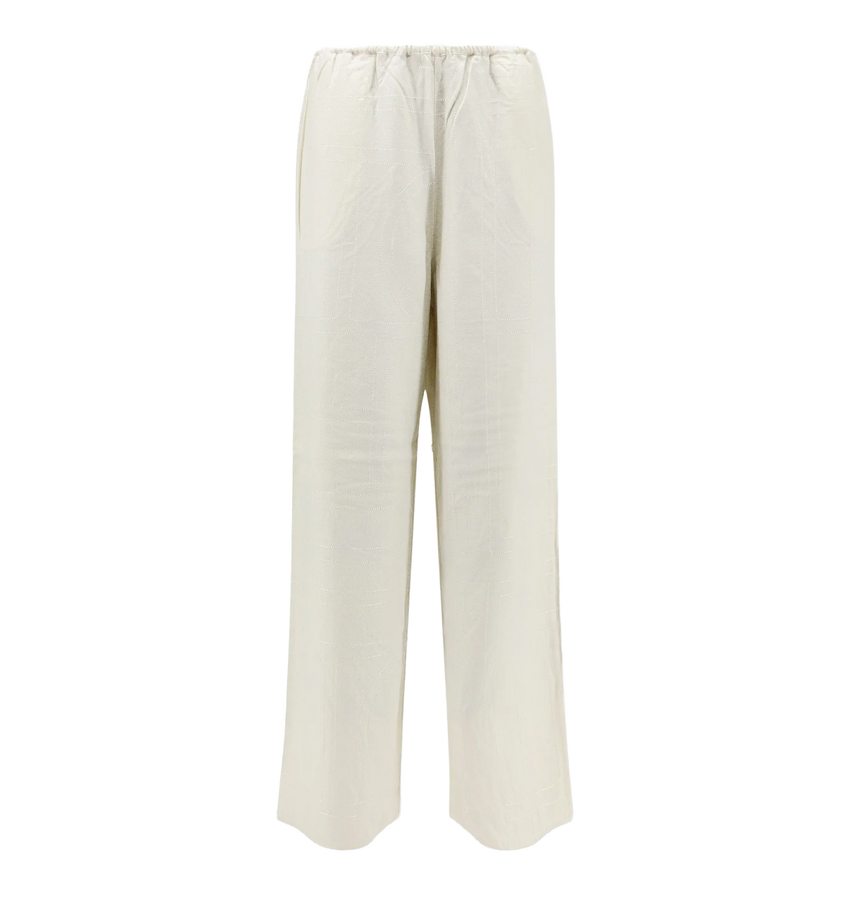 Monogram flannel trousers
