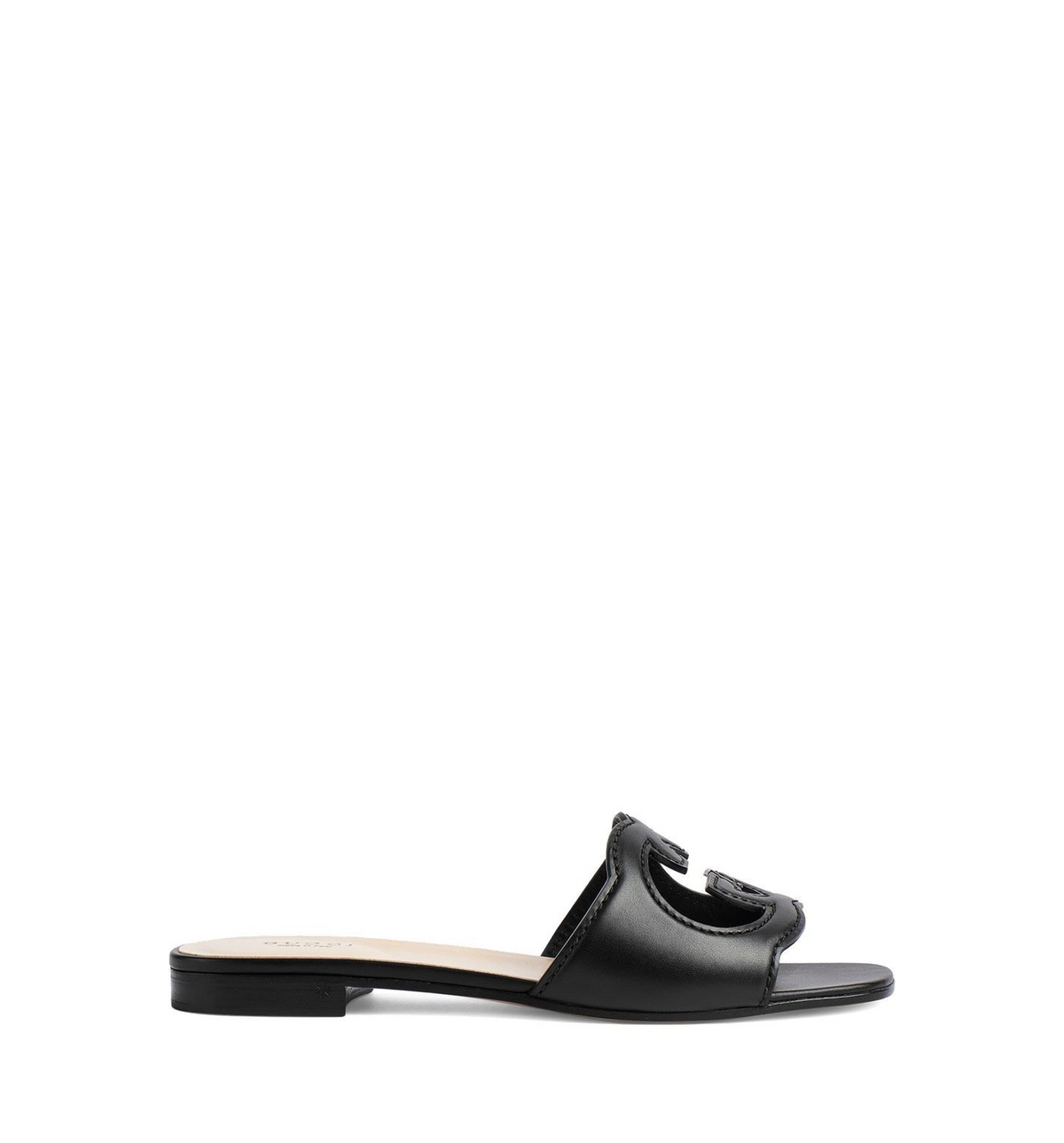 Slide Sandal With Interlocking G