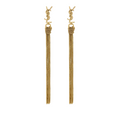 CASSANDRE tassel earrings in metal
