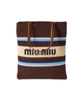 Raffia-effect woven tote bag