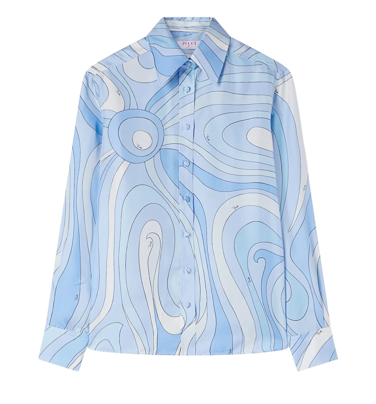 Marmo Print Silk Shirt
