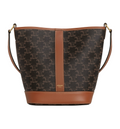 Triomphe Coated Canvas Bucket Bag