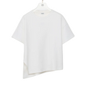 Asymmetric t-shirt in cotton blend