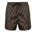 Brown fabric shorts