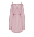 Striped poplin dress