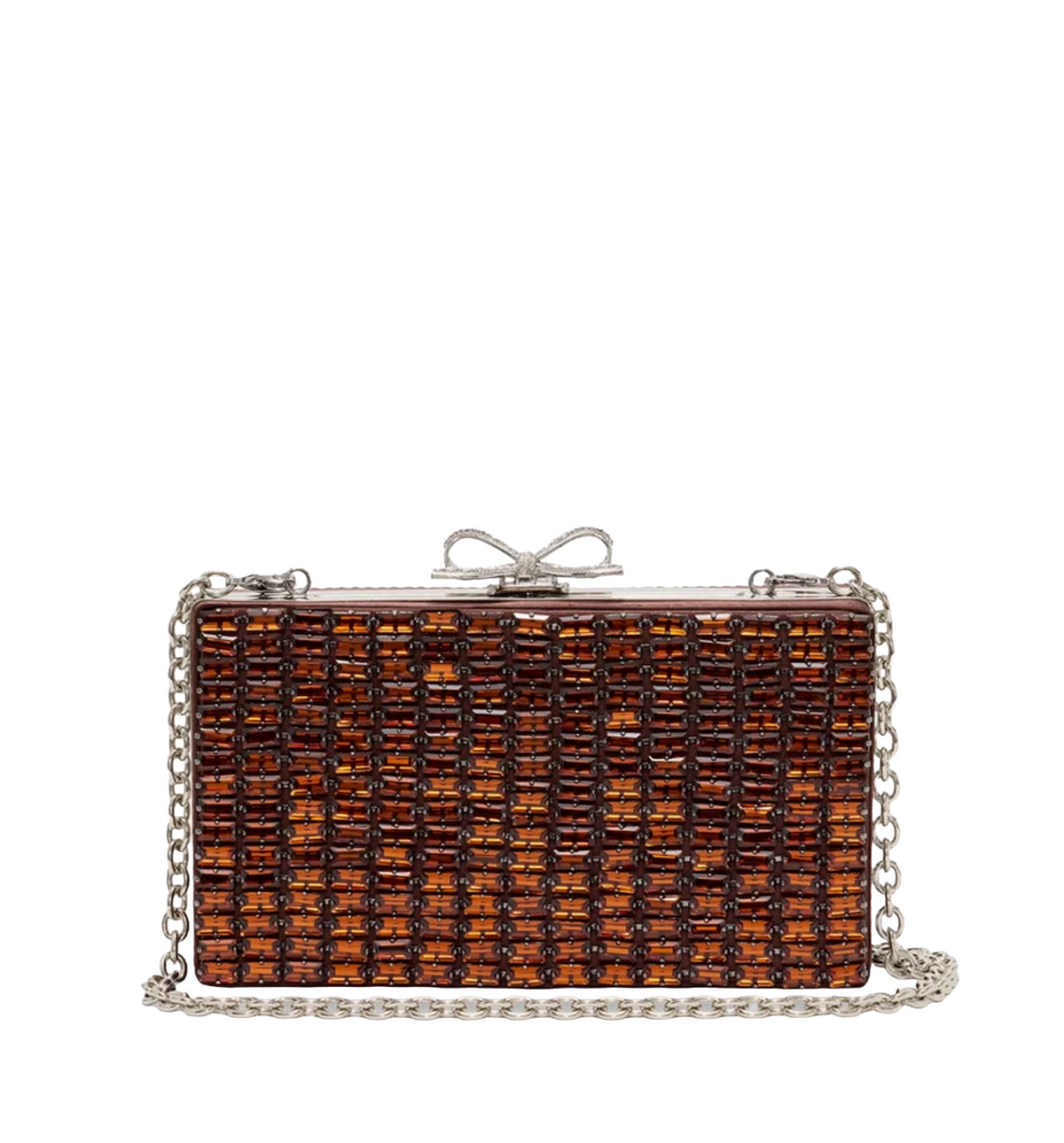 Brown Chainmail Clutch Bag