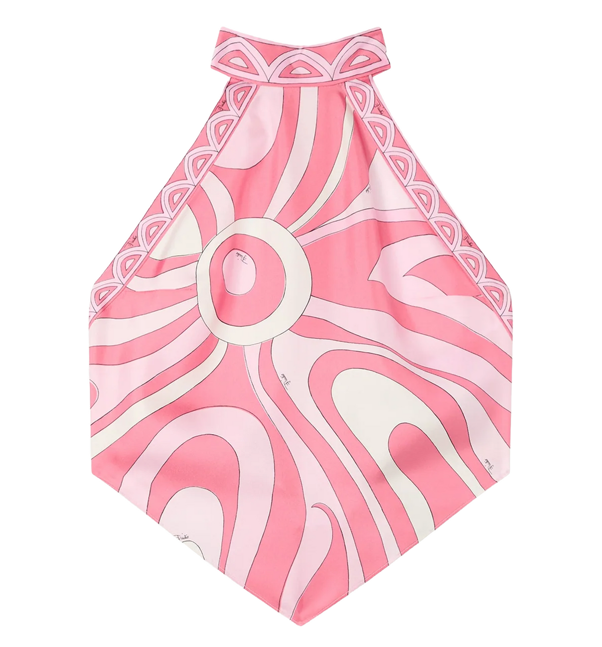 Marmo-print Silk Blouse