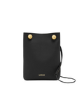 Pebble pouch in smooth calfskin
