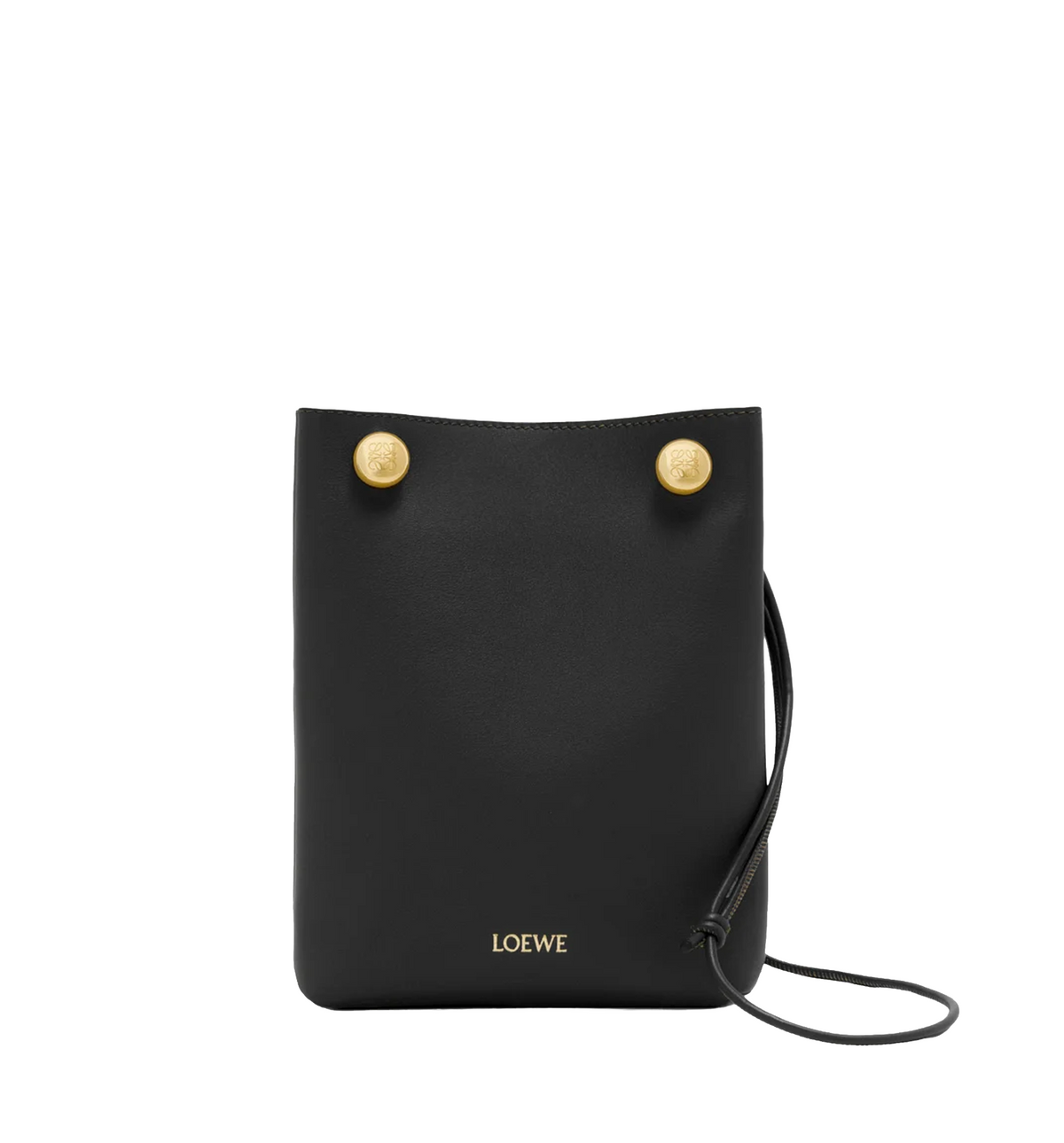 Pebble pouch in smooth calfskin
