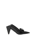 Origami flap back pump in lambskin