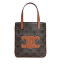Micro Cabas in Triomphe Canvas and Calfskin