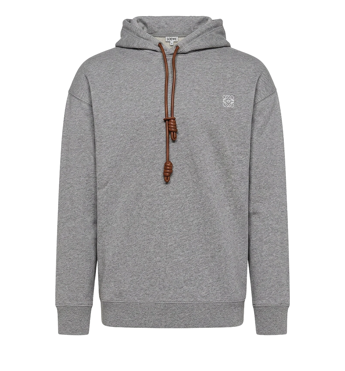 Cotton sweatshirt with front embroidered logo