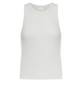 Sleeveless Top In Ribbed Jersey With Triomphe